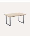Mesa de Comedor Natural Extensible de Madera de Roble