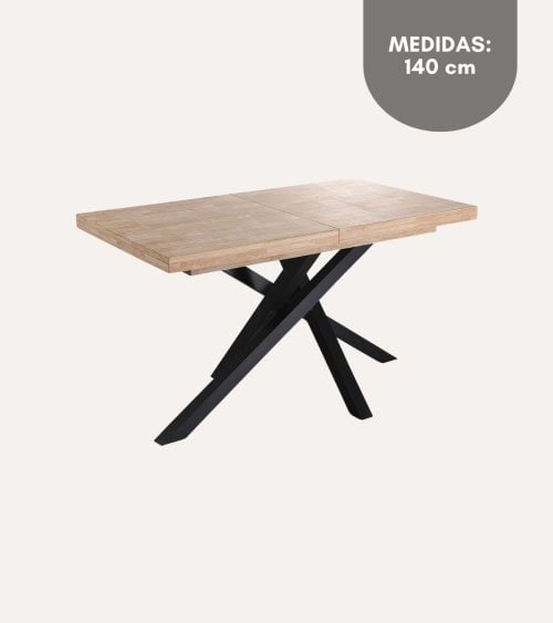 Mesa de Comedor Xena Extensible de Madera de Roble