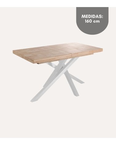 Mesa de Comedor Xena Extensible de Madera de Roble