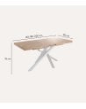 Mesa de Comedor Xena Extensible de Madera de Roble
