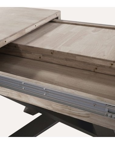 Mesa de Comedor Xena Extensible de Madera de Roble