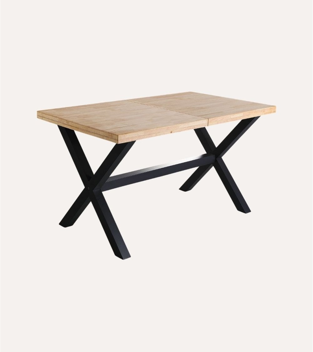 Mesa de Comedor X-Loft Extensible de Madera de Roble