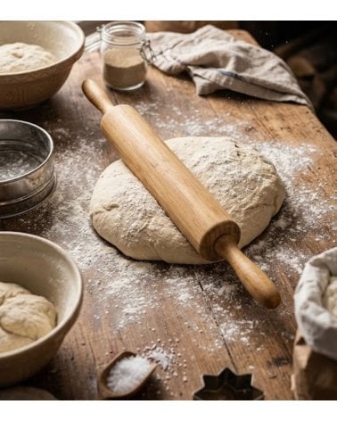 Rodillo de Cocina para Amasar de Bambú