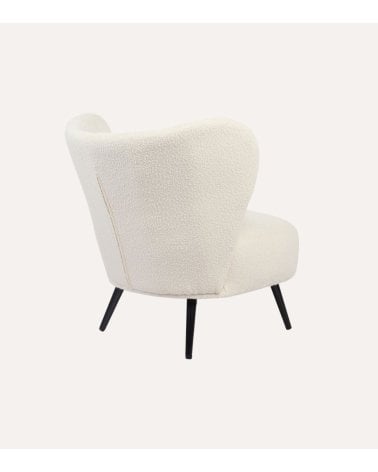 Sillón Orejero Elle con Cojín Lumbar y Patas de Metal