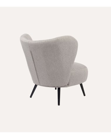 Sillón Orejero Elle con Cojín Lumbar y Patas de Metal