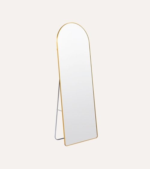 Espejo de Pie Golden con Arco Superior de Metal