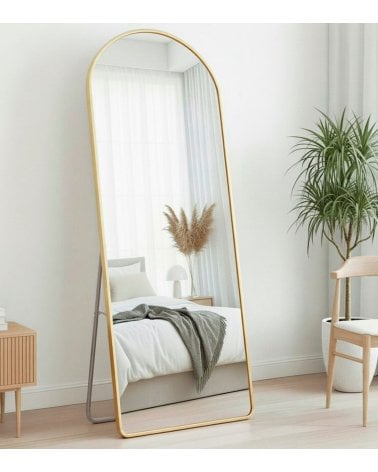 Espejo de Pie Golden con Arco Superior de Metal