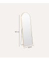 Espejo de Pie Golden con Arco Superior de Metal