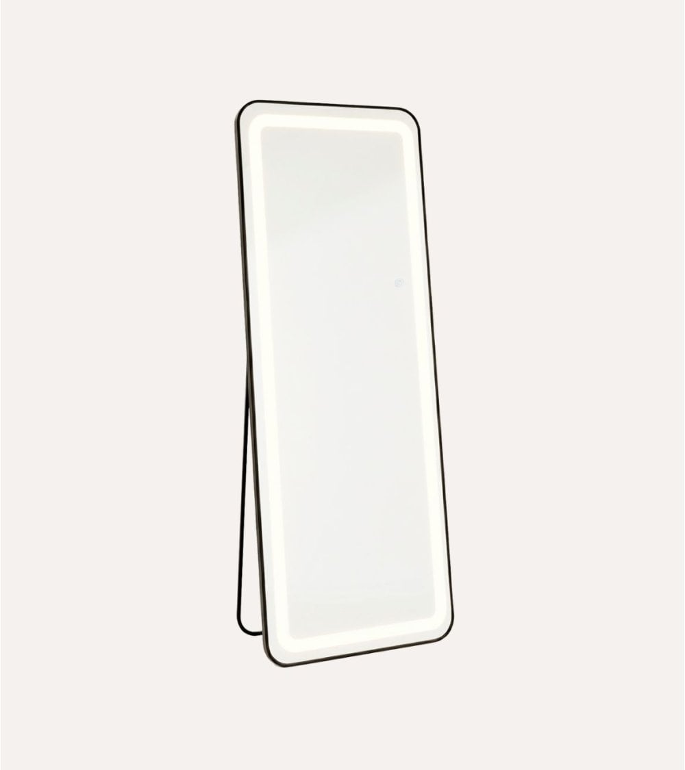 Espejo de Pie Gloss con Luz LED de Aluminio