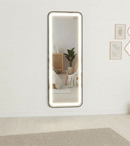 Espejo de Pie Gloss con Luz LED de Aluminio