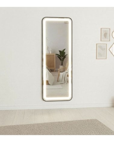 Espejo de Pie Gloss con Luz LED de Aluminio