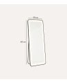 Espejo de Pie Gloss con Luz LED de Aluminio