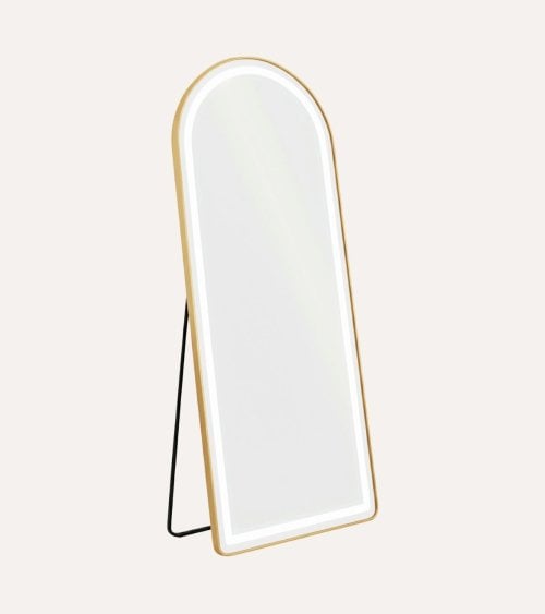 Espejo de Pie Make-Up con Luz LED de Aluminio