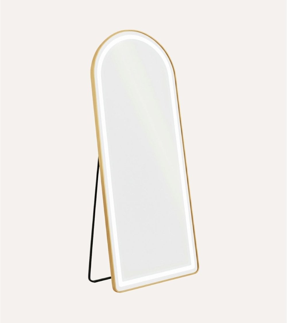 Espejo de Pie Make-Up con Luz LED de Aluminio