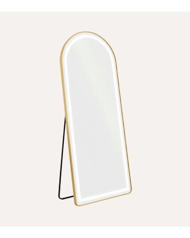 Espejo de Pie Make-Up con Luz LED de Aluminio