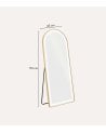Espejo de Pie Make-Up con Luz LED de Aluminio