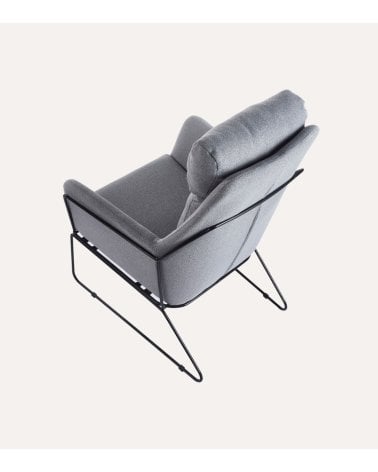 Sillón Sintra con Respaldo Alto y Estructura Metálica