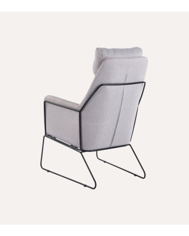 Sillón Sintra con Respaldo Alto y Estructura Metálica