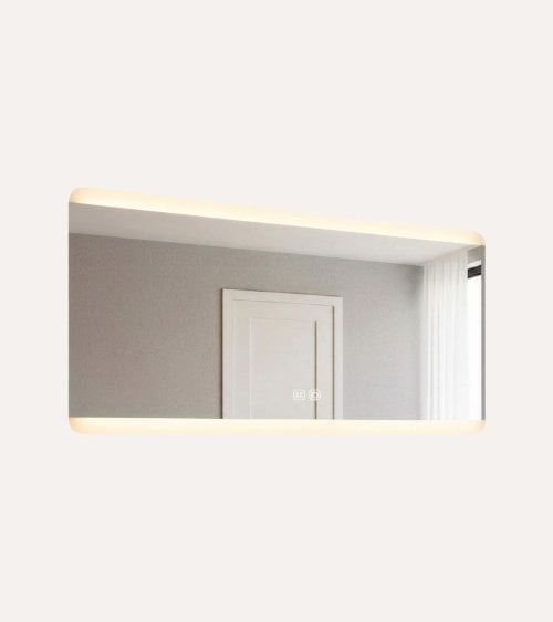 Espejo de Pared Square Rectangular con Luz LED