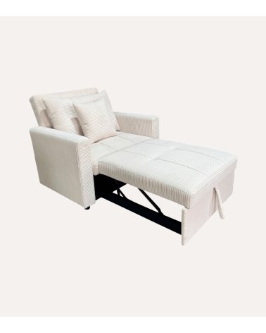 Sillón Cama Divan Corduroy con Respaldo Reclinable