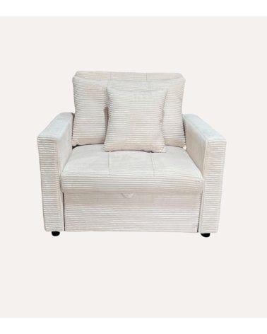 Sillón Cama Divan Corduroy con Respaldo Reclinable
