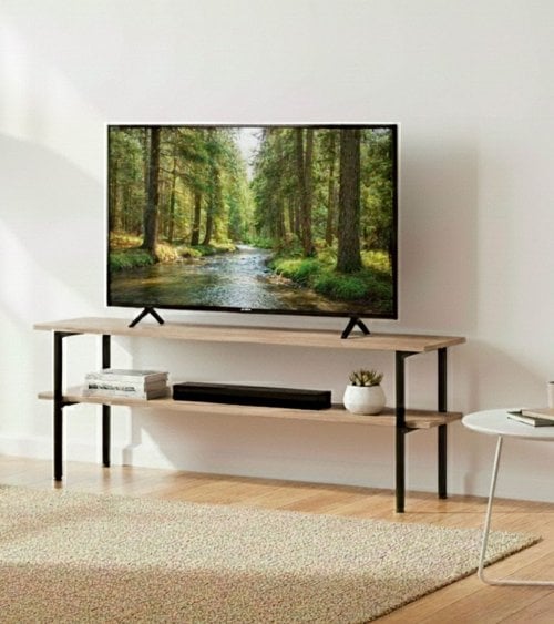 Mesa de TV Deck de Melamina y Metal