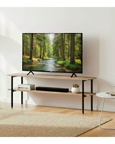 Mesa de TV Deck de Melamina y Metal