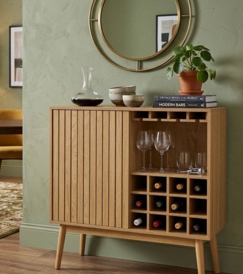 Mueble de Bar Trend Botellero de Madera