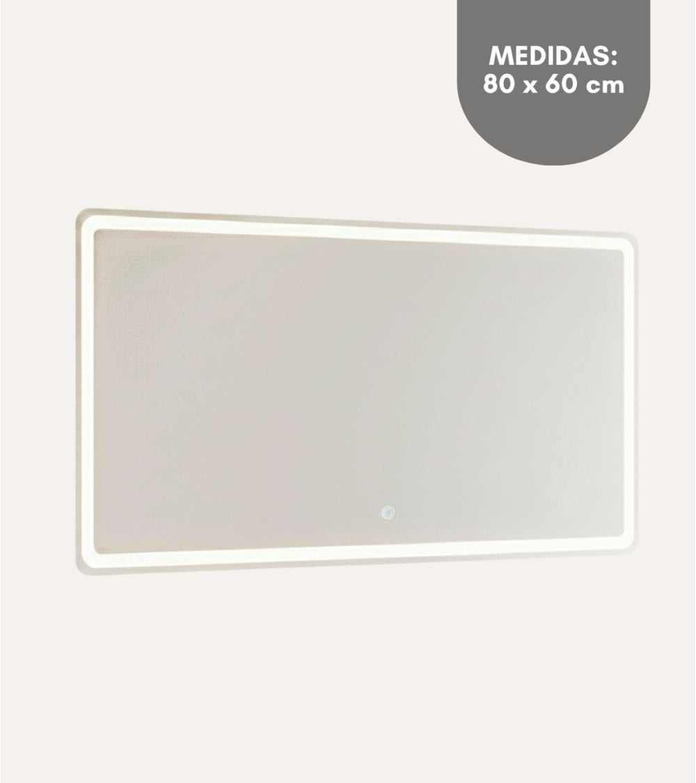 Espejo de Pared Waterproof con Luz LED