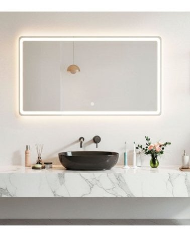 Espejo de Pared Waterproof con Luz LED
