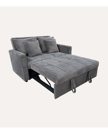 Sofá Cama Divan Corduroy con Respaldo Reclinable