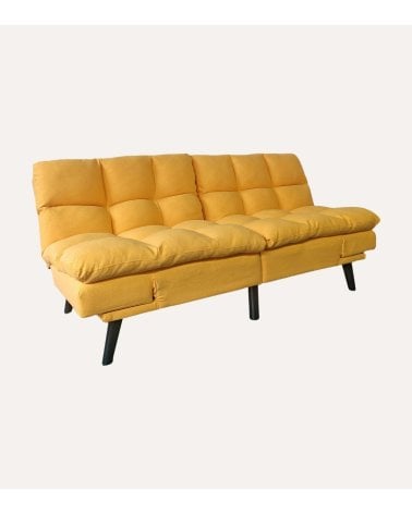 Sofá Cama Cushion con Apertura en Libro de Madera