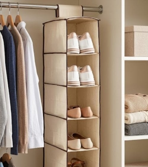 Organizador de Zapatos de 5 Compartimentos de Cartón