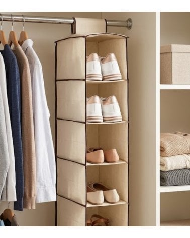 Organizador de Zapatos de 5 Compartimentos de Cartón
