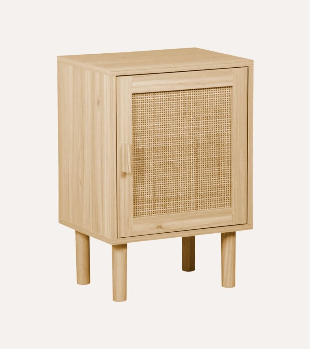 Mesita de noche Decor con 1 Puerta de Ratán