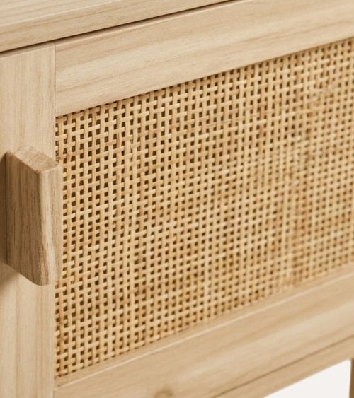 Mesita de noche Decor con 1 Puerta de Ratán