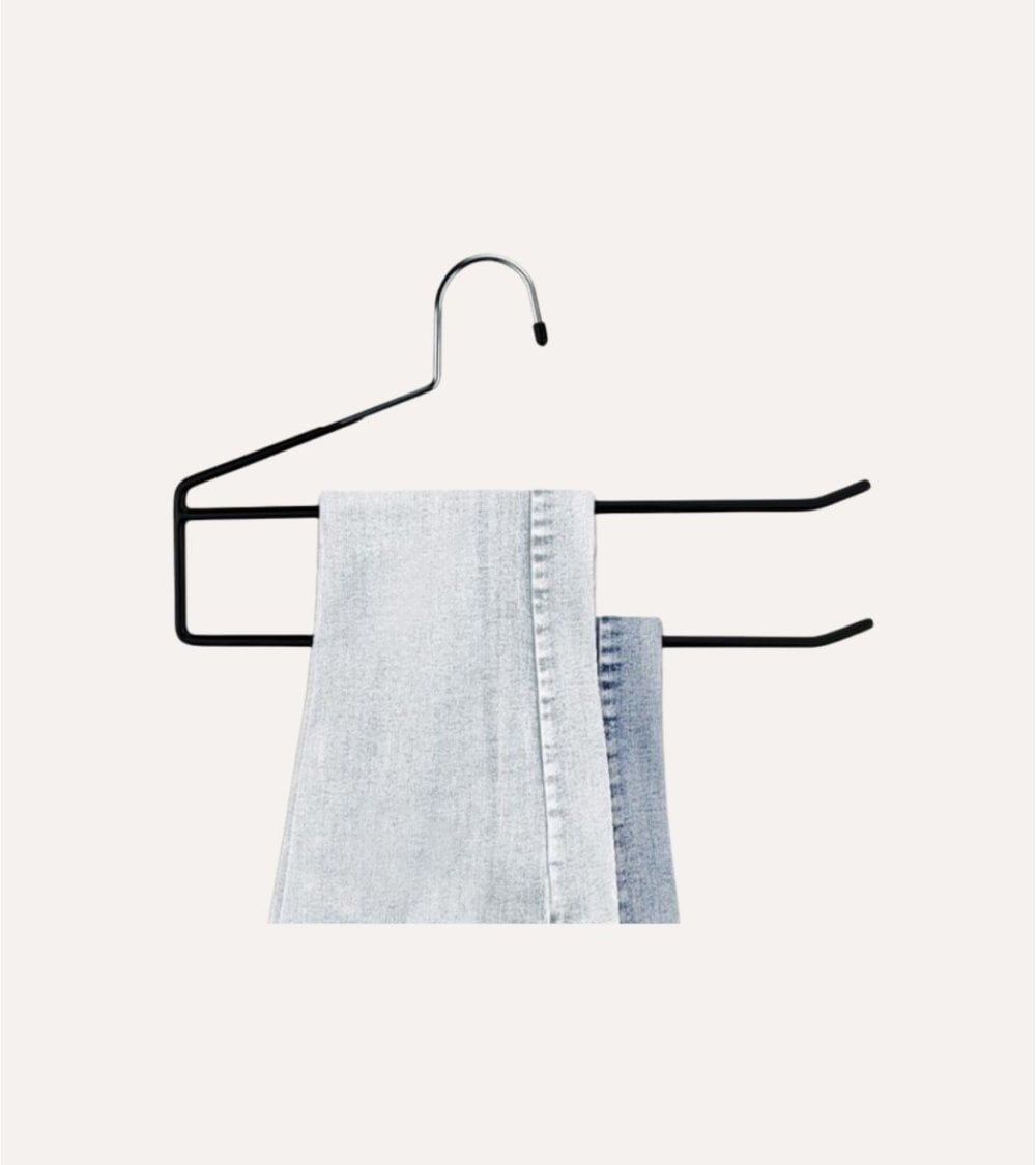 Percha para Pantalón de 2 barras Abierta de Metal