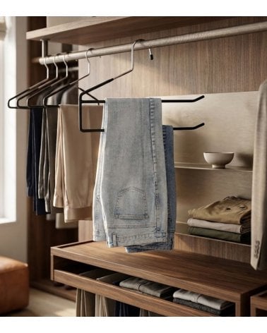 Percha para Pantalón de 2 barras Abierta de Metal