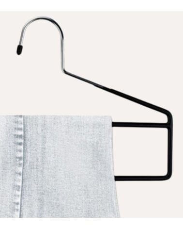 Percha para Pantalón de 2 barras con Mitad Abierta de Metal