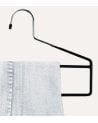 Percha para Pantalón de 2 barras con Mitad Abierta de Metal