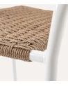 Silla Sava Para Exterior de Mimbre y Metal
