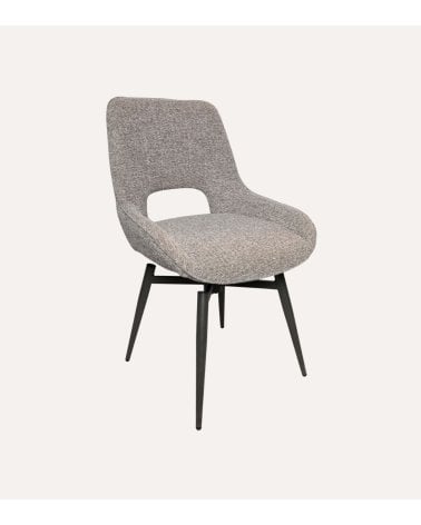 Silla Dara Giratoria de Tejido y Metal