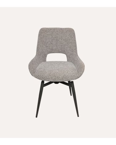 Silla Dara Giratoria de Tejido y Metal