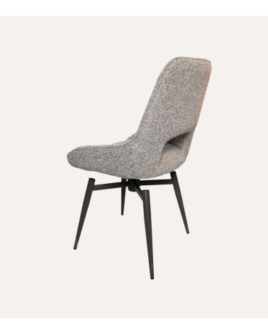 Silla Dara Giratoria de Tejido y Metal
