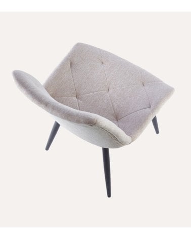 Silla Marlene con Patas Metálicas Imitación Madera