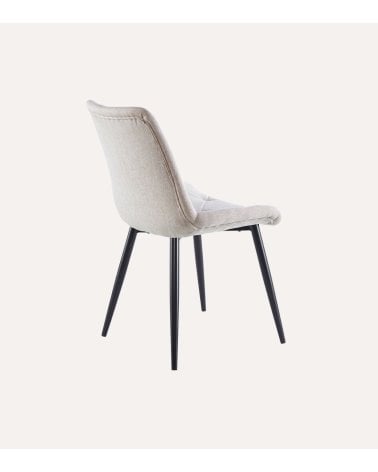 Silla Marlene con Patas Metálicas Imitación Madera