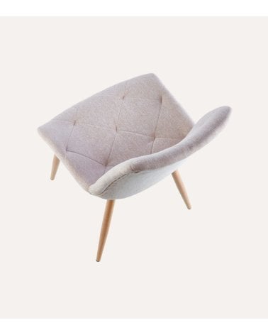 Silla Marlene con Patas Metálicas Imitación Madera