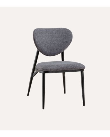 Silla Moon con Respaldo de Madera y Estructura de Metal