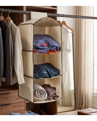 Organizador de ropa con 3 Compartimentos de Cartón