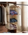 Organizador de ropa con 3 Compartimentos de Cartón